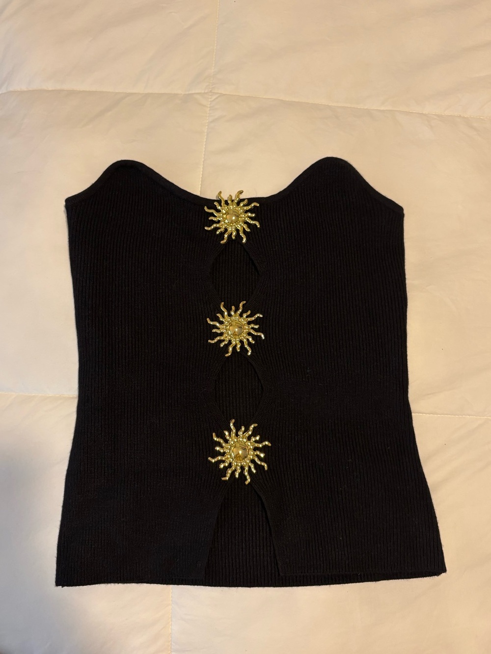 Schiaparelli style strapless top